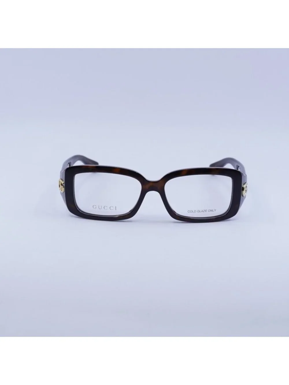 Gucci GG1406O 002 Eyeglasses Havana 53mm Rectangle Frame